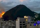 Incêndio atinge morro em Copacabana, na Zona Sul do Rio