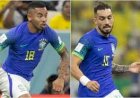 Os jogadores Gabriel Jesus e Alex Telles estão cortados da seleção brasileira