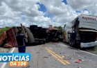 Acidente entre Ônibus da Regional e carreta na BR 116 deixa vítima fatal