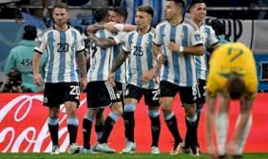 Argentina vence a Austrália e se classifica para as quartas