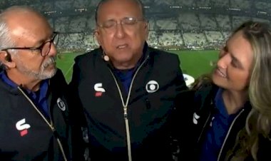 Galvão Bueno se emociona ao se despedir da Copa e da TV aberta: ‘só tenho a agradecer’