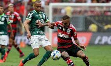 Flamengo cresce no segundo tempo, empata com o Palmeiras e assume a vice-liderança do Brasileirão
