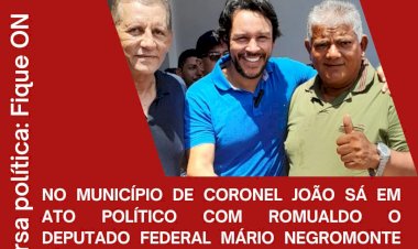 Pré-candidato à prefeito de Santa Brígida prestigia visita do Deputado Federal Mario jr ao lado de Romualdo