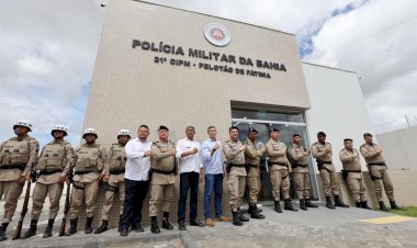 Jerônimo inaugura delegacia e pelotão da PM em Fátima com investimento de R$ 3,7 mi