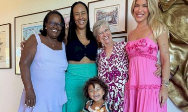 Lore Improta posa com avós de Liz: ‘abençoada por ser rodeada de mulheres batalhadoras’