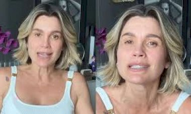 Aos 50, Flávia Alessandra desabafa sobre pressão estética: ‘Como estou acabada’