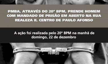 Policia Prende Homem Com Mandado De Prisão Em Aberto Na Rua Realiza II, em Paulo Afonso