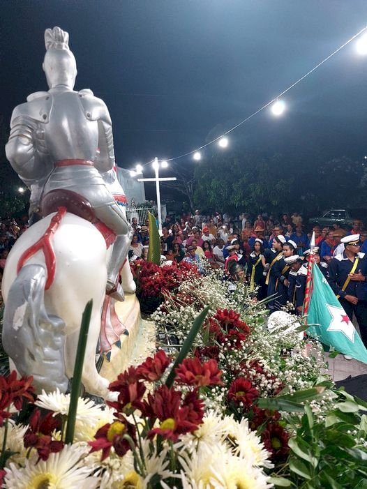 Santa Brigida - O Tríduo de são Jorge Guerreiro deixou a população catolica emocionada