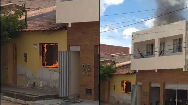 Homem discute com esposa e coloca fogo na sua residência em Santa Brígida-BA