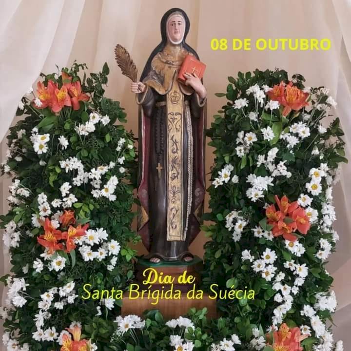 Festa da Padroeira Santa Brigida da Suécia terá programação de 29 de Setembro a 08 de outubro