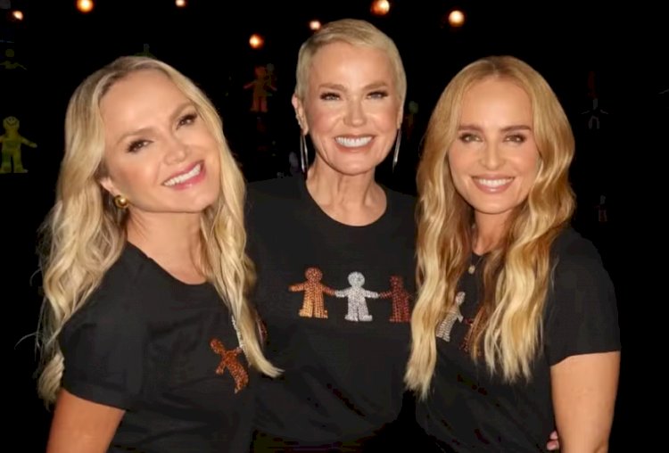 Angélica, Xuxa e Eliana gravam juntas o ‘Criança Esperança’